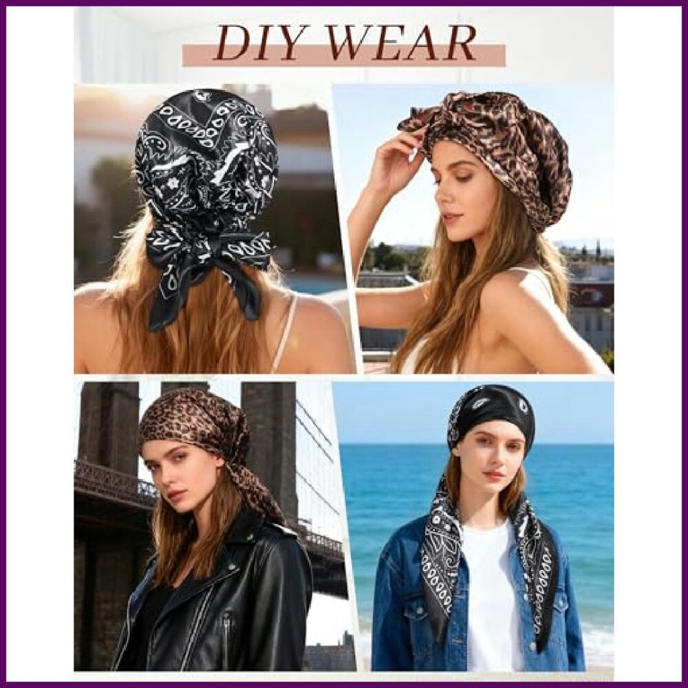 Soft Polyester Head Wrap 2-Pack For Chemo Patient… - image 7